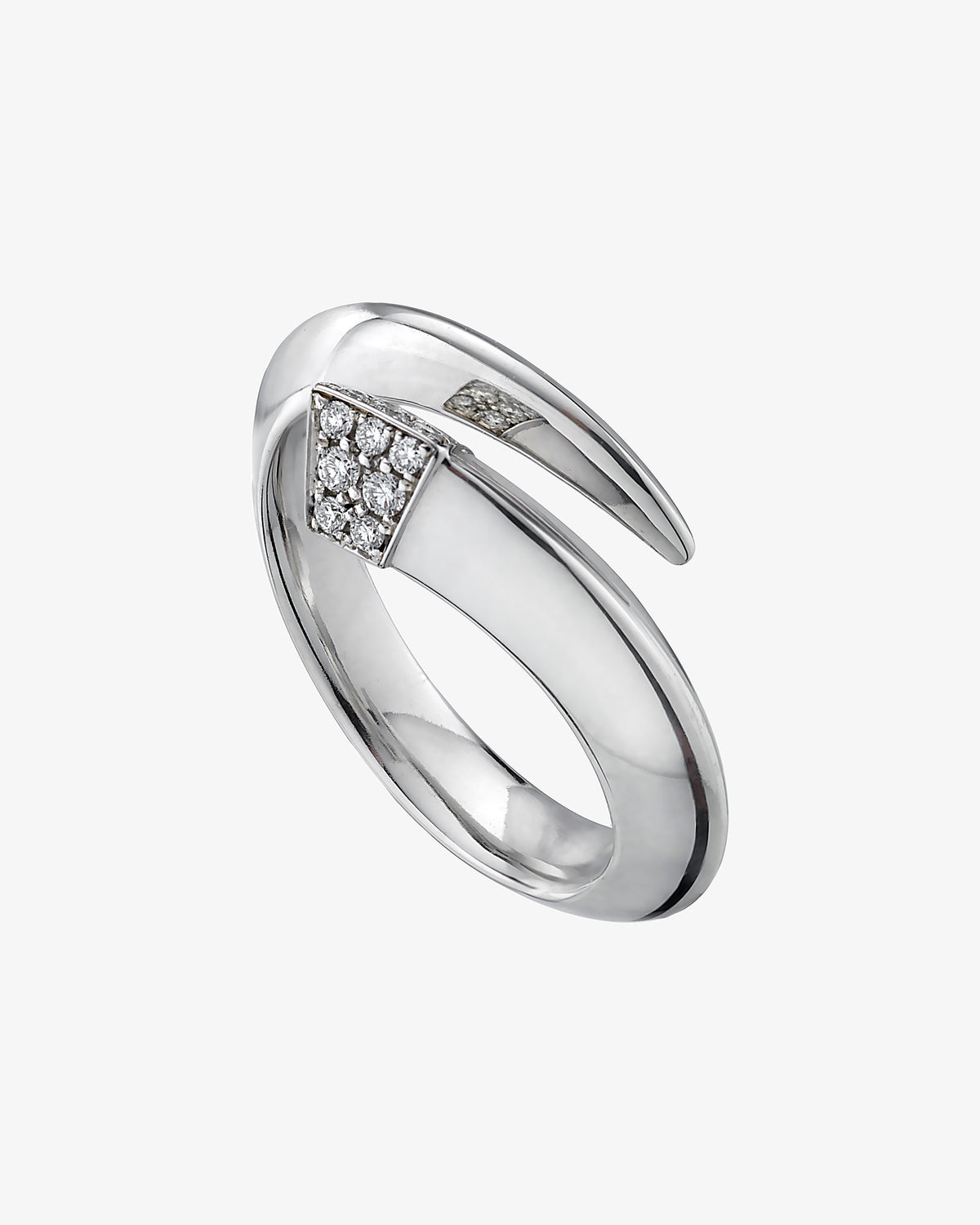 Sabre Diamond Pave Ring