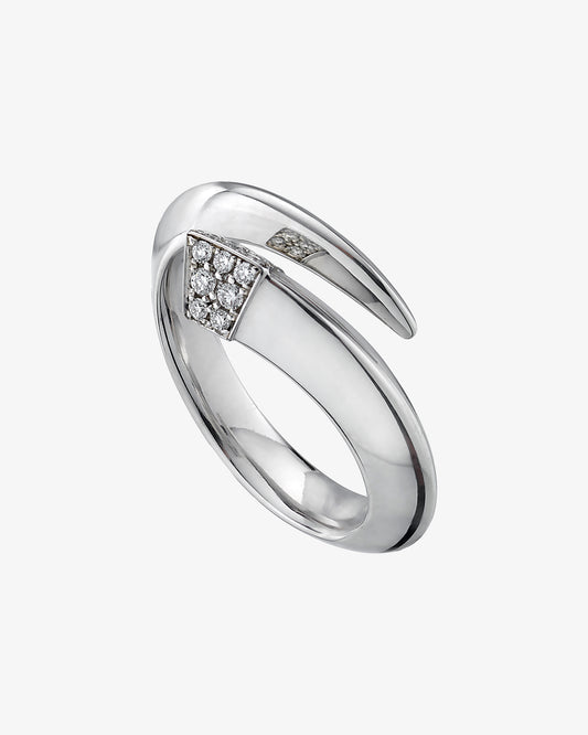 Sabre Diamond Pave Ring