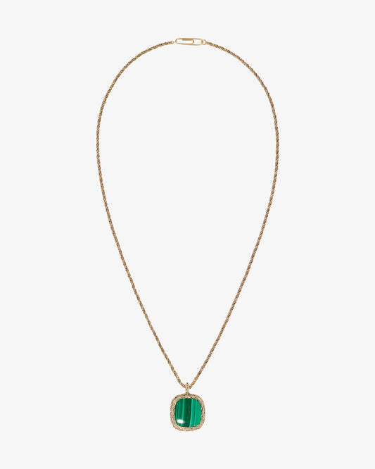 Aurelie Bidermann Malachite Miki Necklace