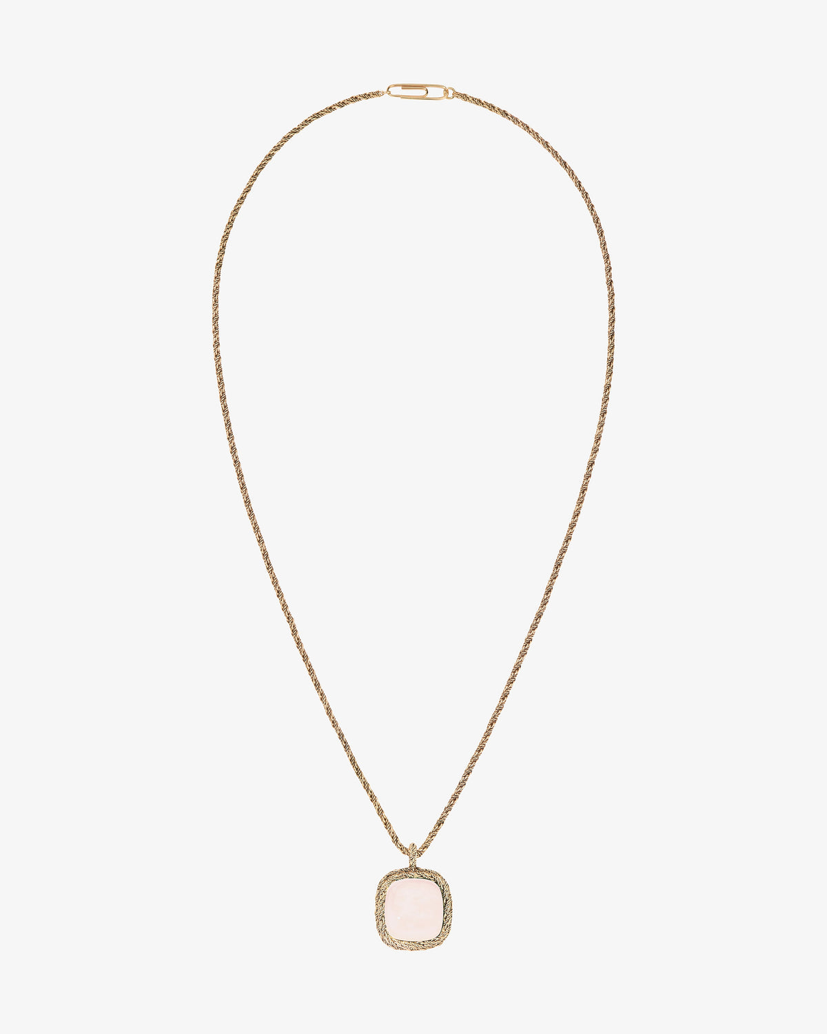 Aurelie Bidermann Pink Quartz Miki Necklace