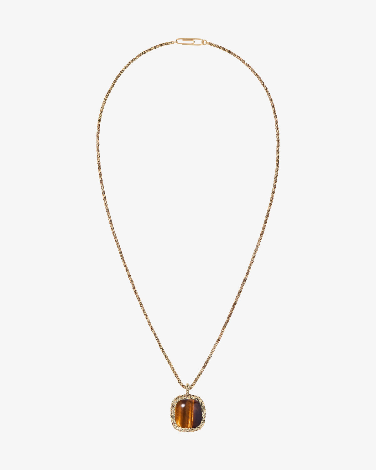 Aurelie Bidermann Tiger Eye Miki Necklace