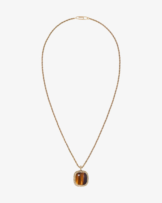 Aurelie Bidermann Tiger Eye Miki Necklace