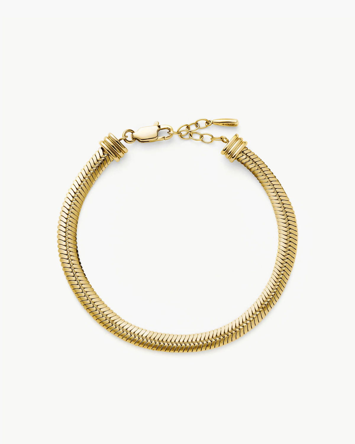 Missoma Classic Snake Chain Bracelet in gold-plated metal