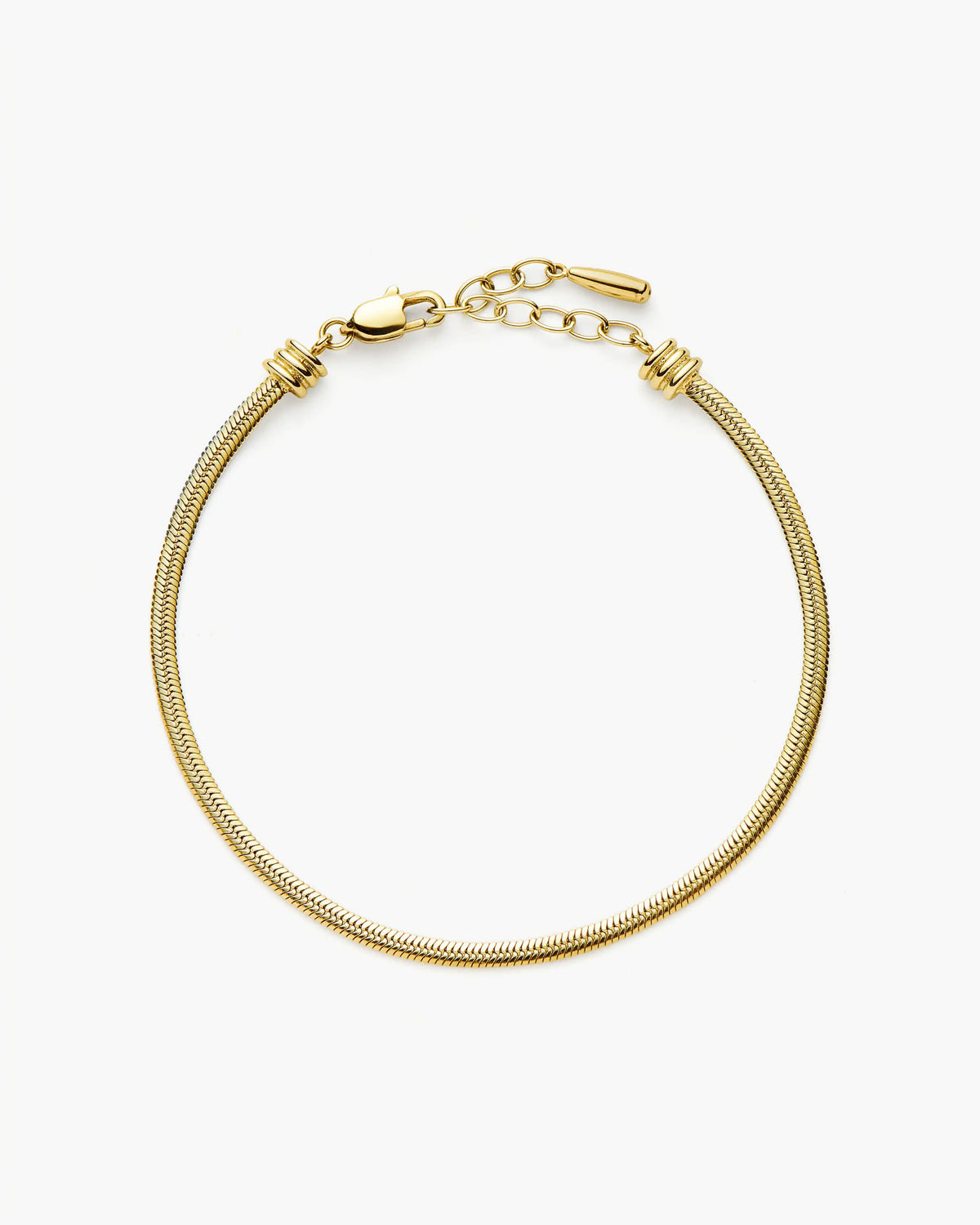 Missoma Thin Snake Chain Bracelet in gold-plated metal