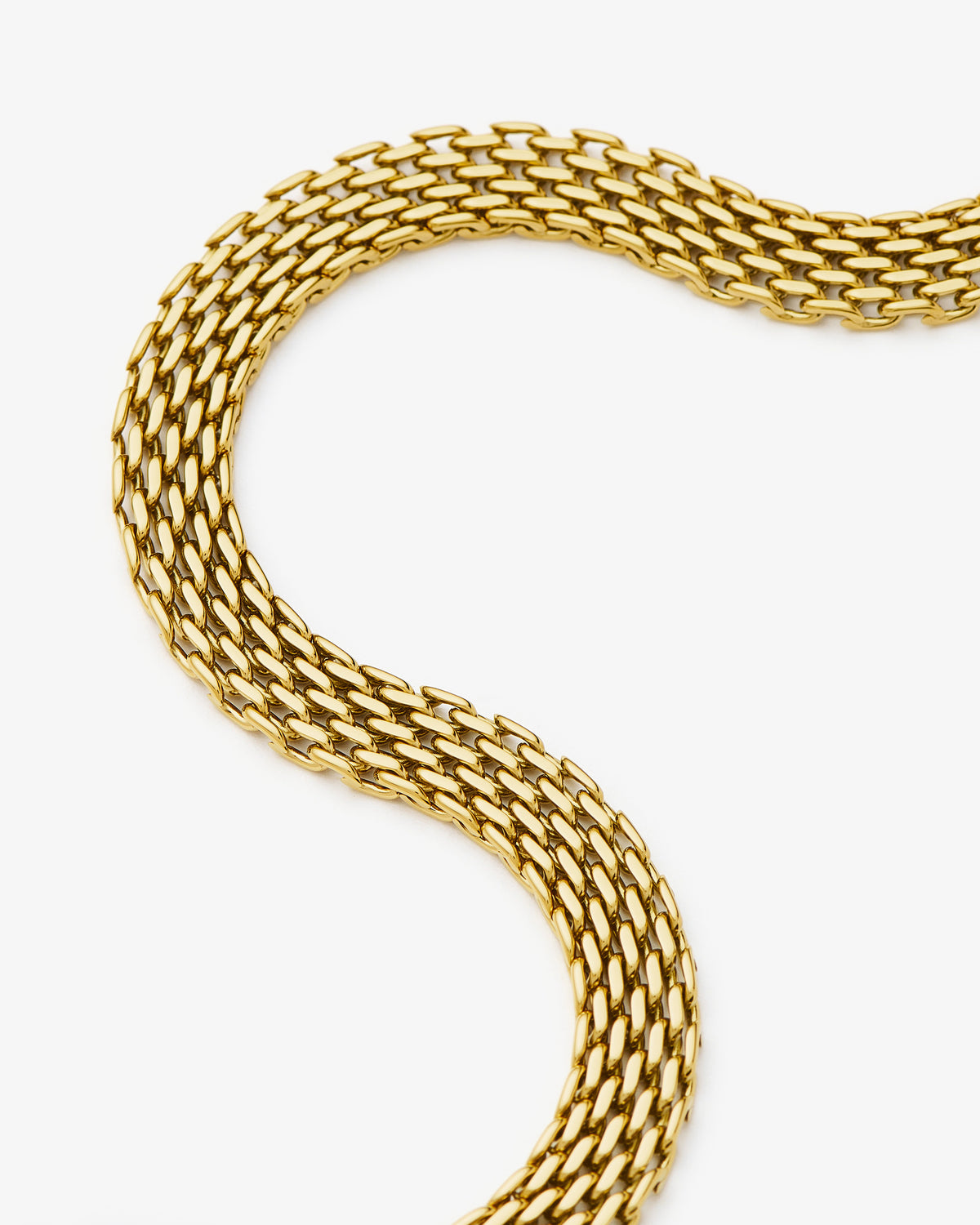 Missoma Heirloom Chain Bracelet in gold-plated metal, third view