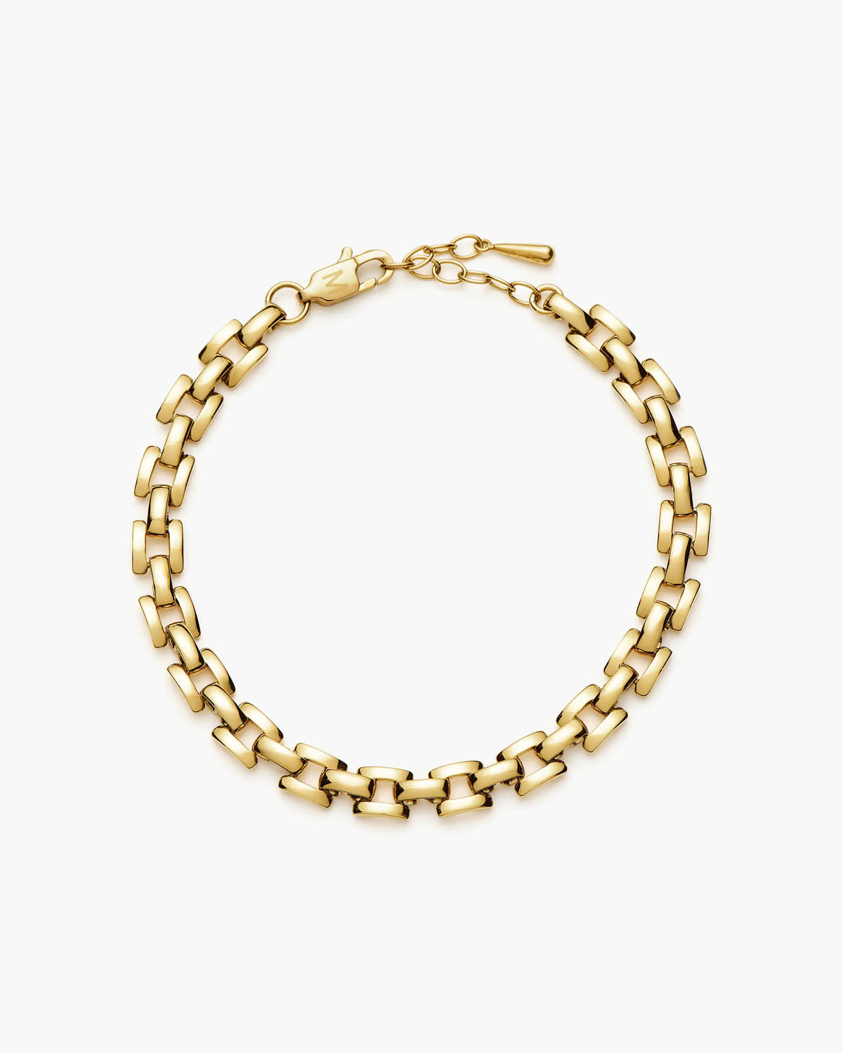 Missoma Timepiece Link Chain Bracelet in gold-plated metal