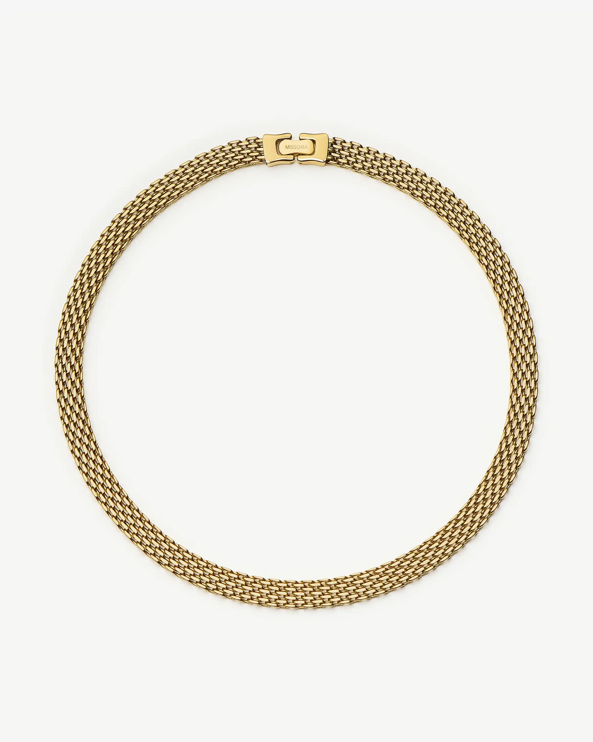 Missoma Heirloom Chain Choker Necklace in gold-plated metal