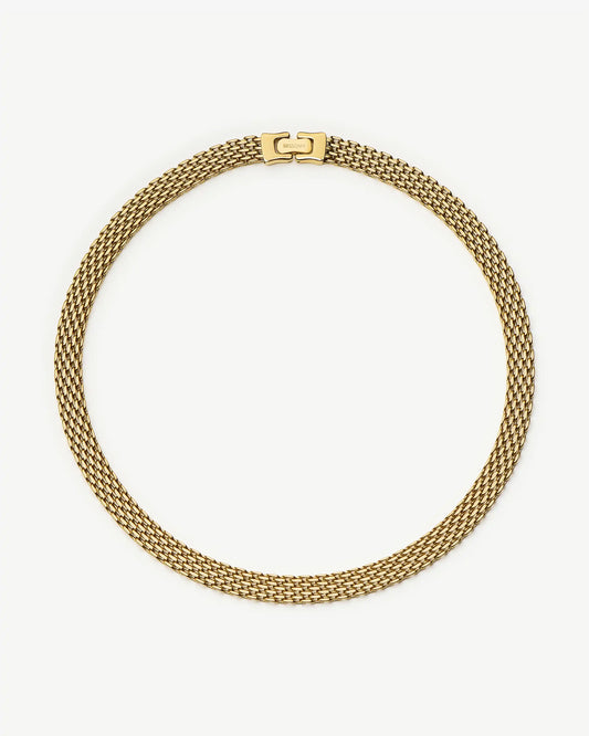 Missoma Heirloom Chain Choker Necklace in gold-plated metal