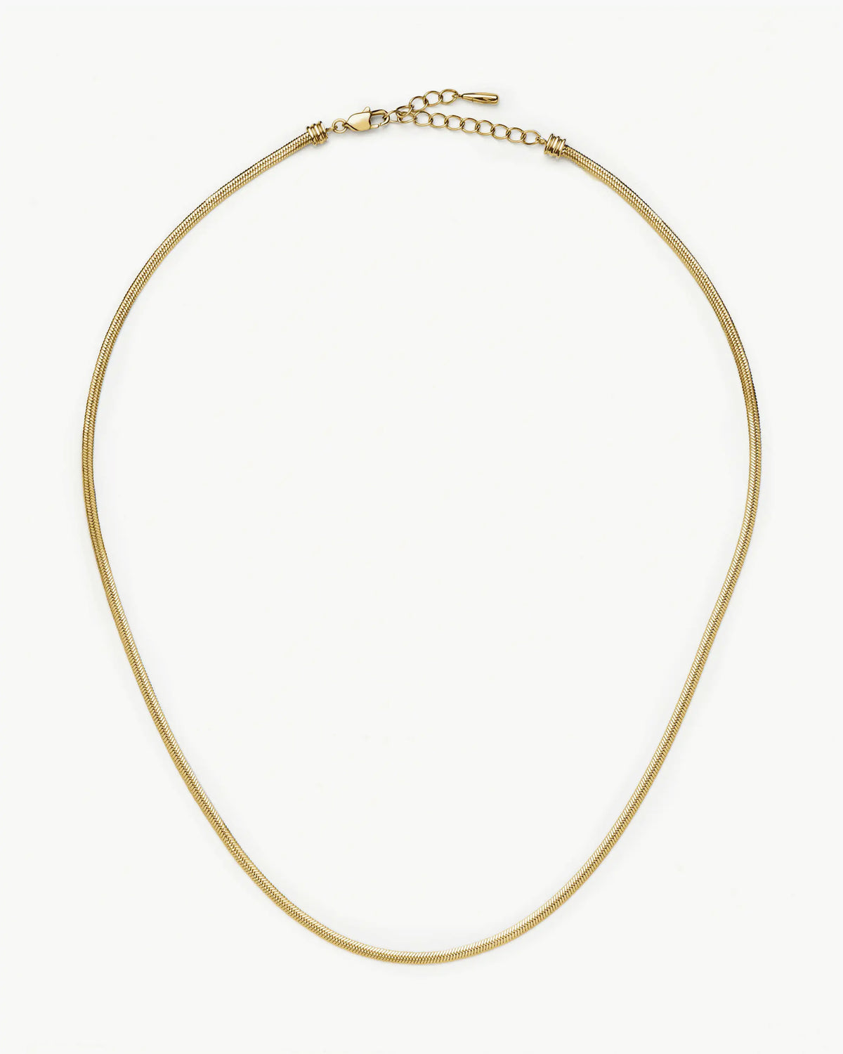 Missoma Thin Snake Chain Necklace in gold-plated metal
