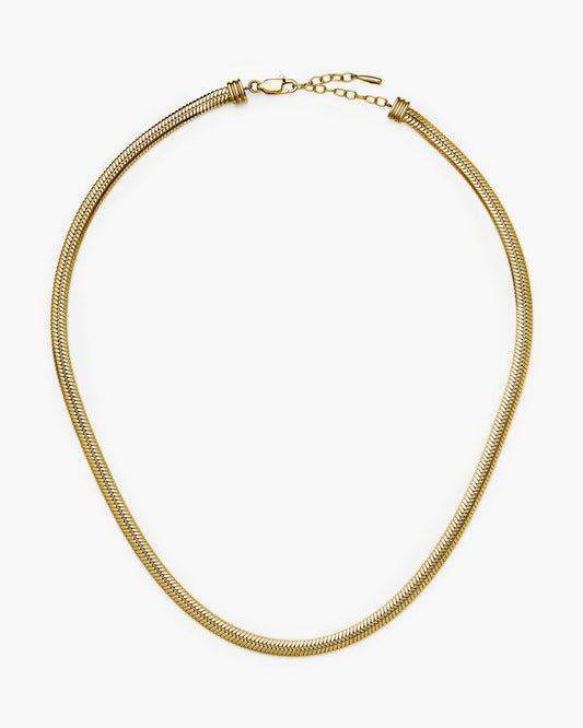 Missoma Classic Snake Chain Necklace in gold-plated metal