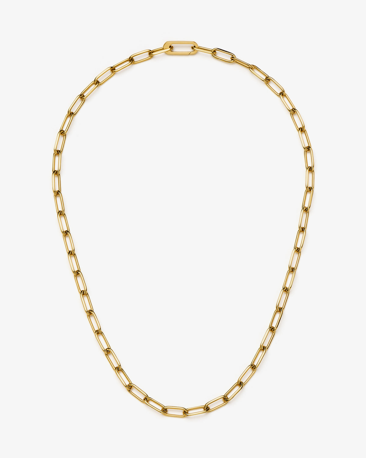 Missoma Classic Paperclip Chain Necklace in gold-plated metal