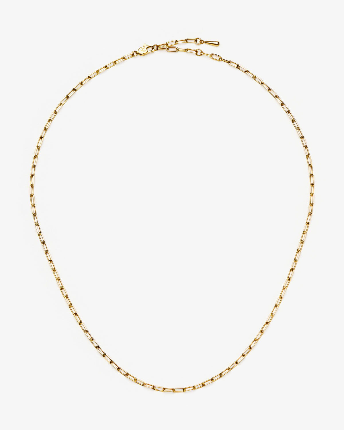 Missoma Mini Paperclip Chain Necklace in gold-plated metal