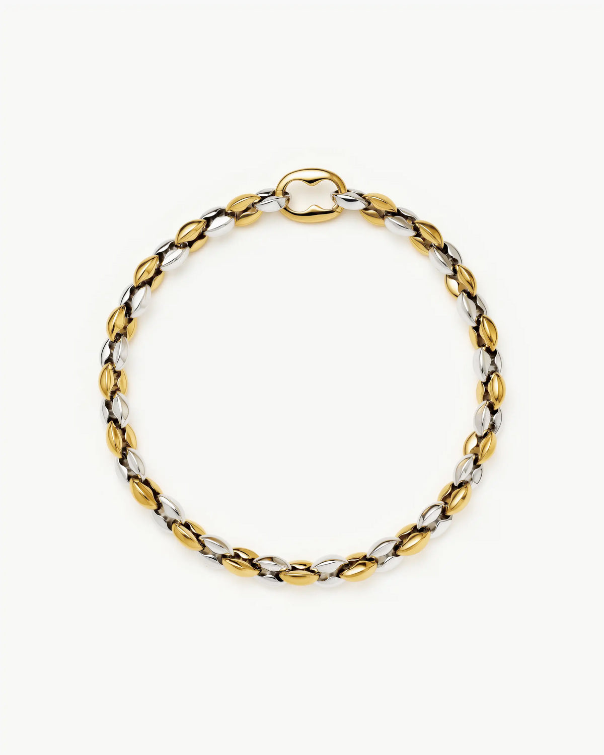 Missoma Mariner Chain Bracelet in gold and silver-plated metal