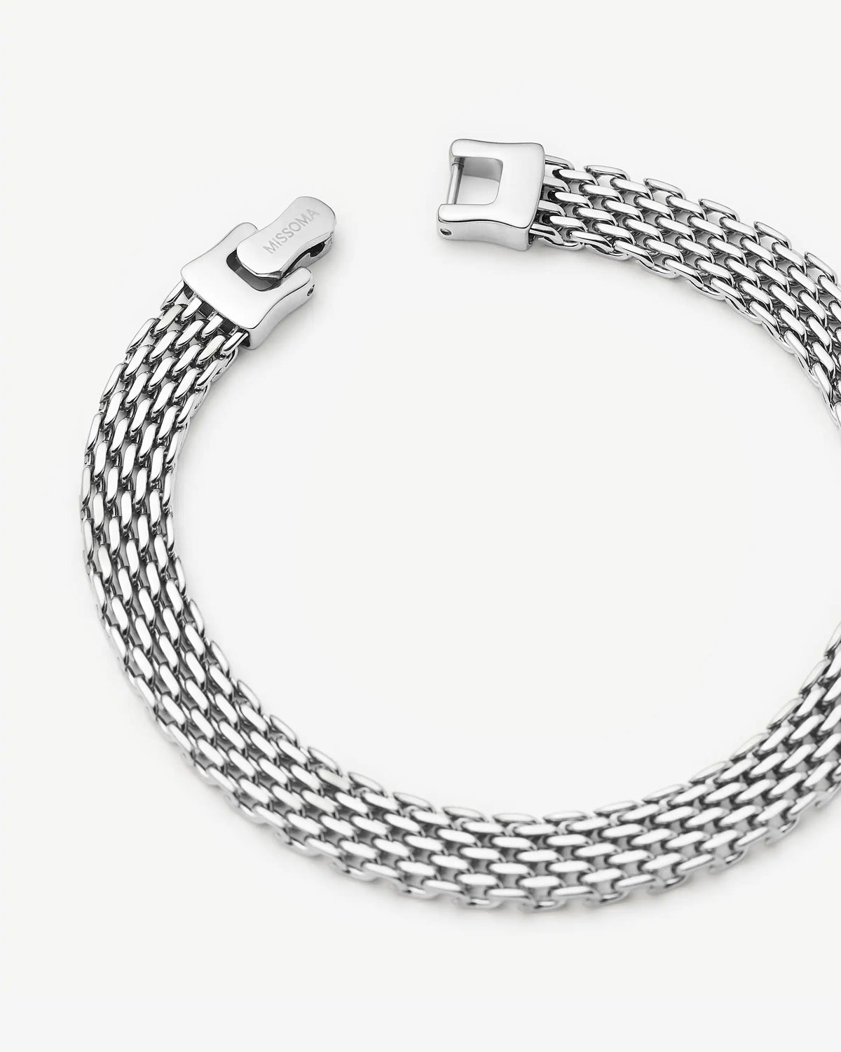 Missoma Heirloom Chain Bracelet in silver/rhodium-plated metal, second view