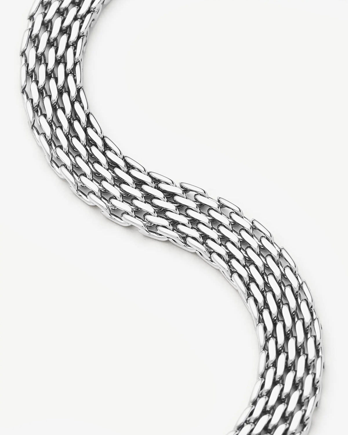 Missoma Heirloom Chain Bracelet in silver/rhodium-plated metal, third view