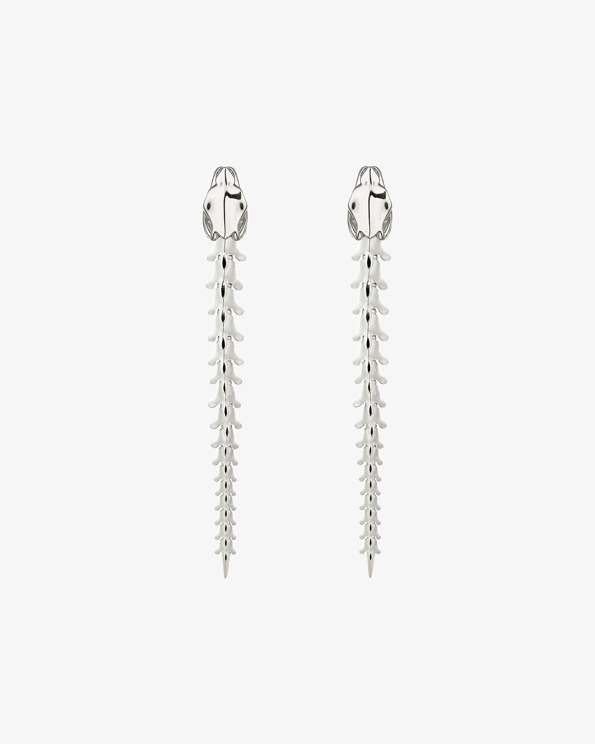 Serpent's Trace Drop Earrings