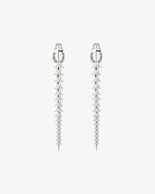 Serpent's Trace Drop Earrings