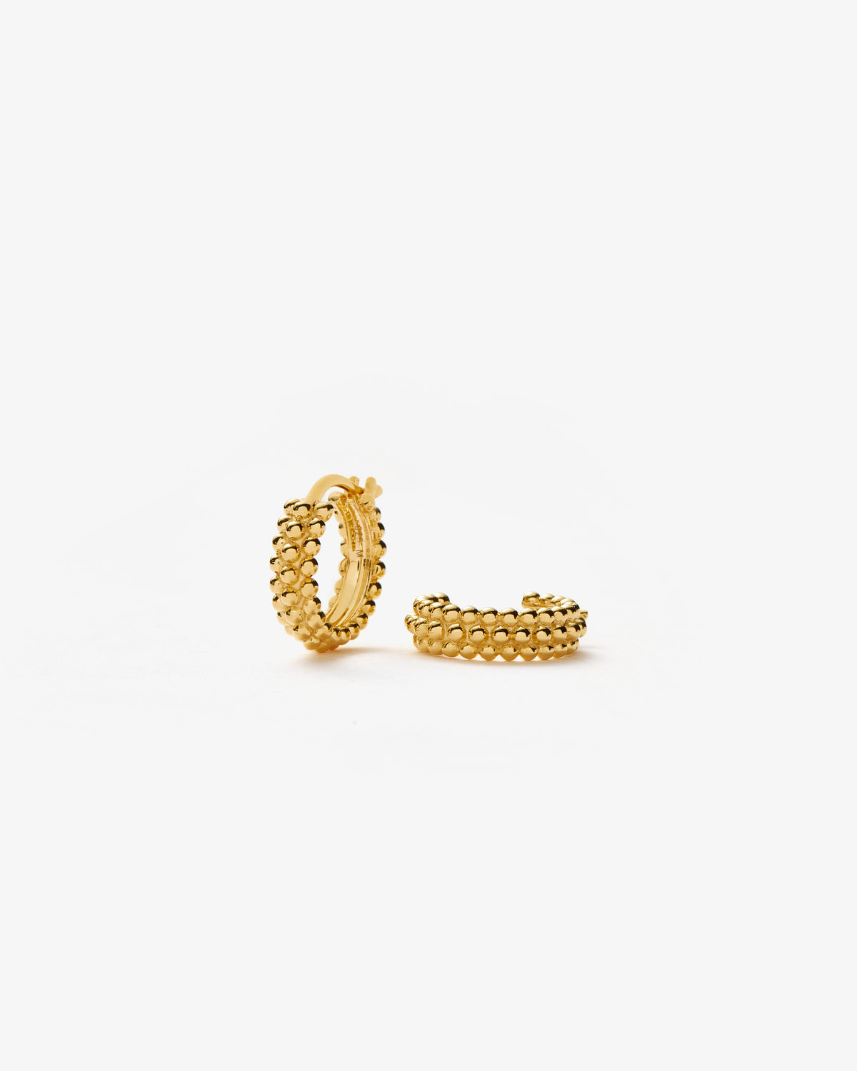 Missoma Baya Small Hoop Earrings in gold-plated sterling silver