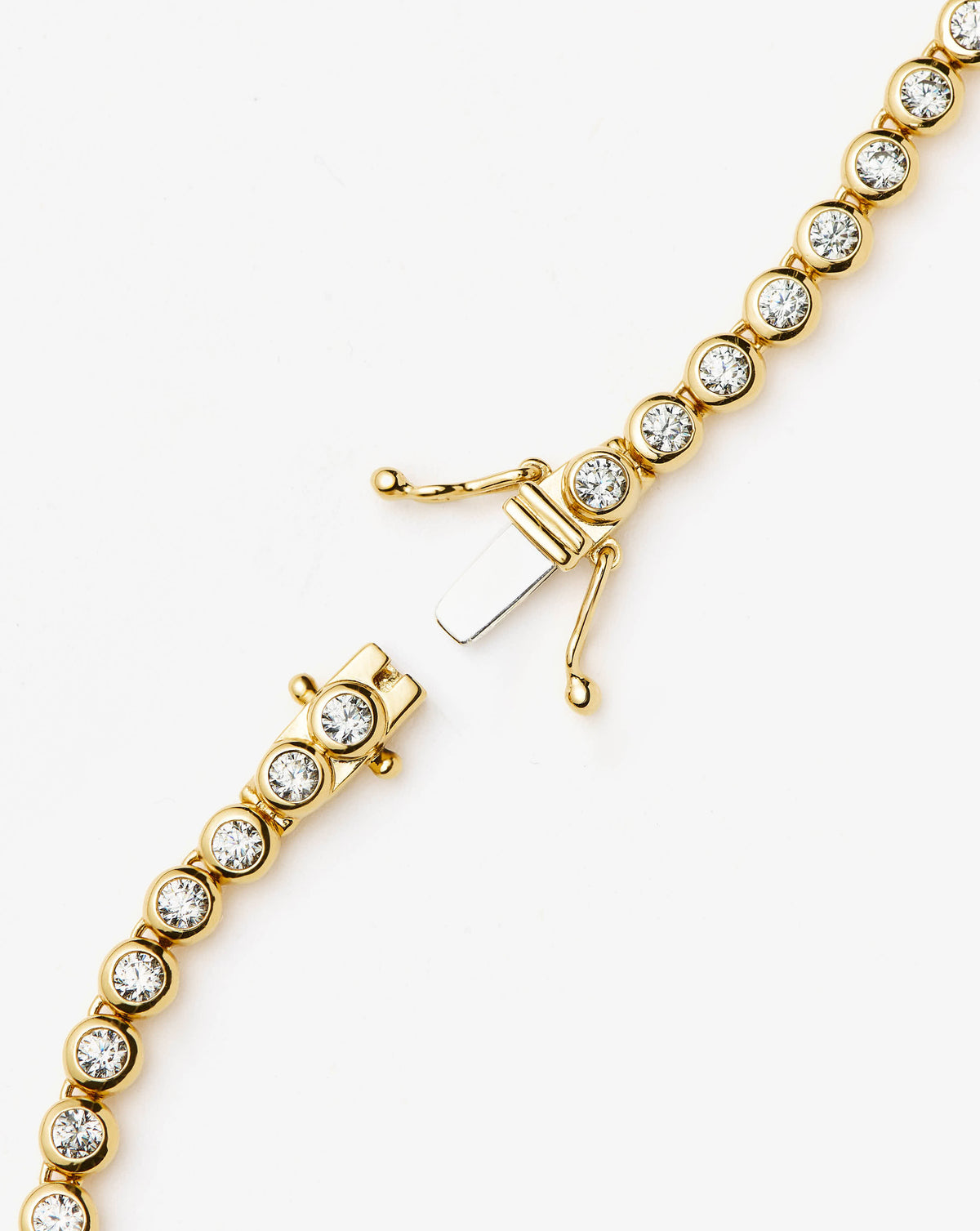 Missoma Tennis Round Bracelet in gold-plated brass, view 4