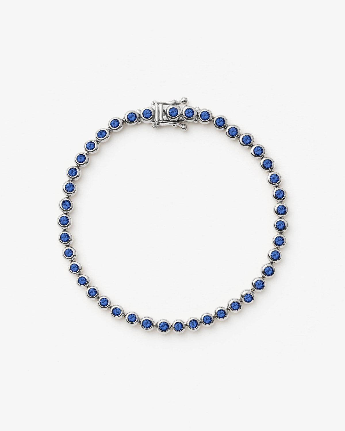 Missoma Tennis Round Bracelet in silver-plated brass