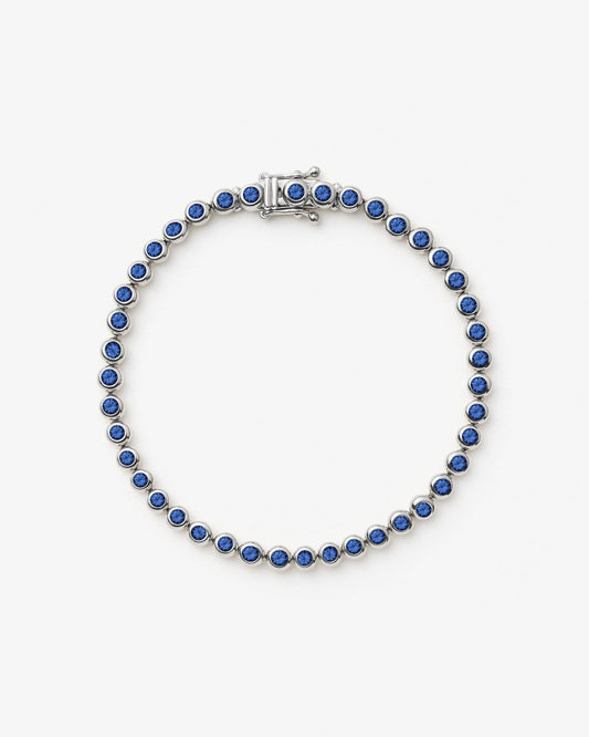 Missoma Tennis Round Bracelet in silver-plated brass