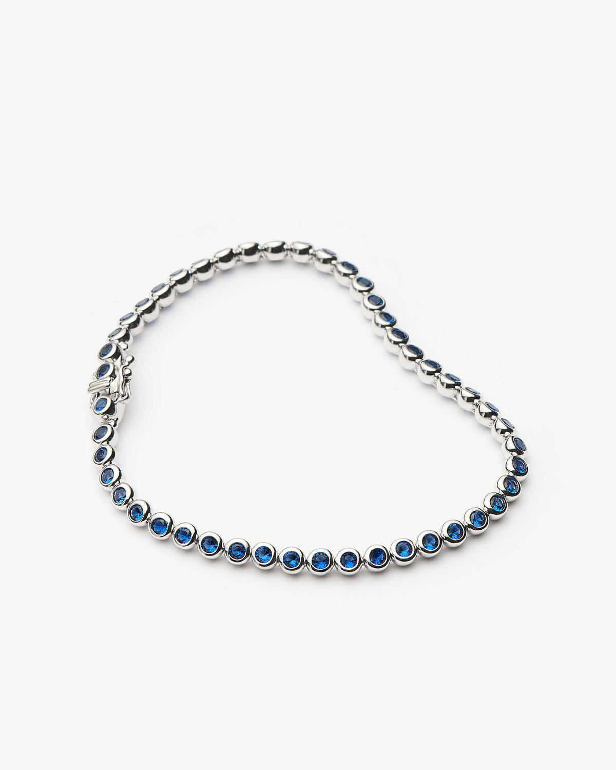 Missoma Tennis Round Bracelet in silver-plated brass, view 2
