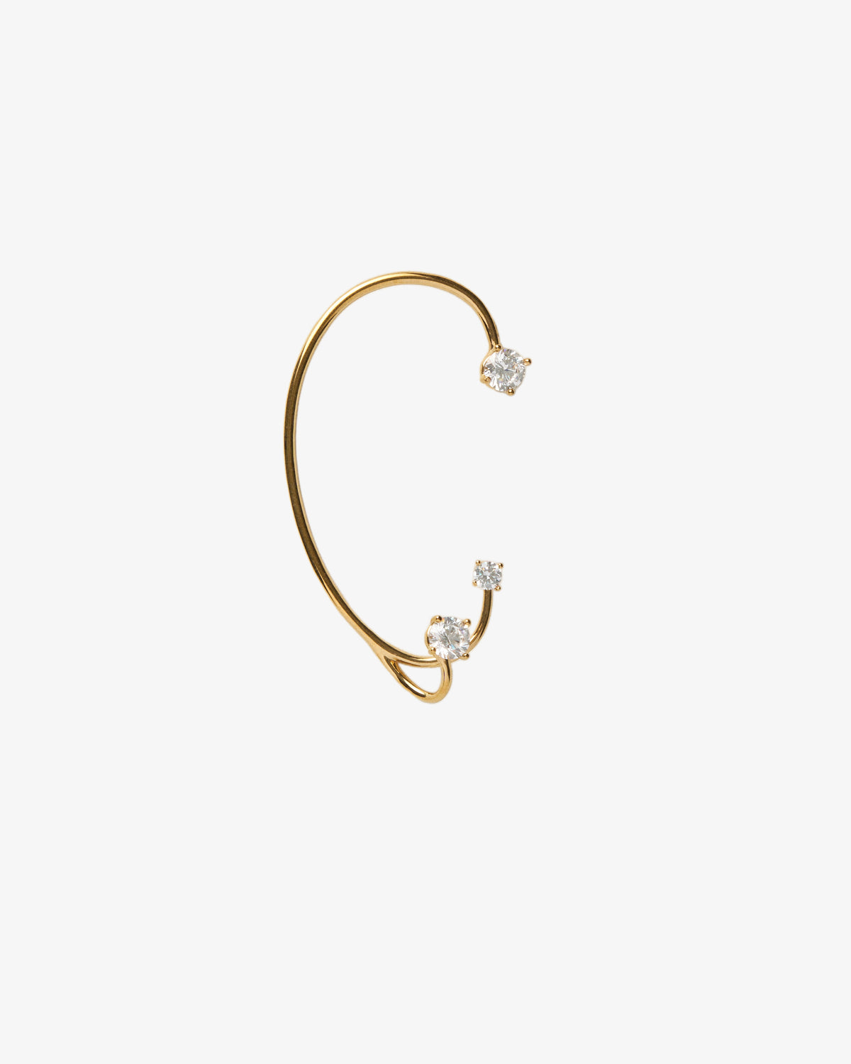 Panconesi Three Point Ear Cuff in 18-karat gold-plated 925 sterling silver