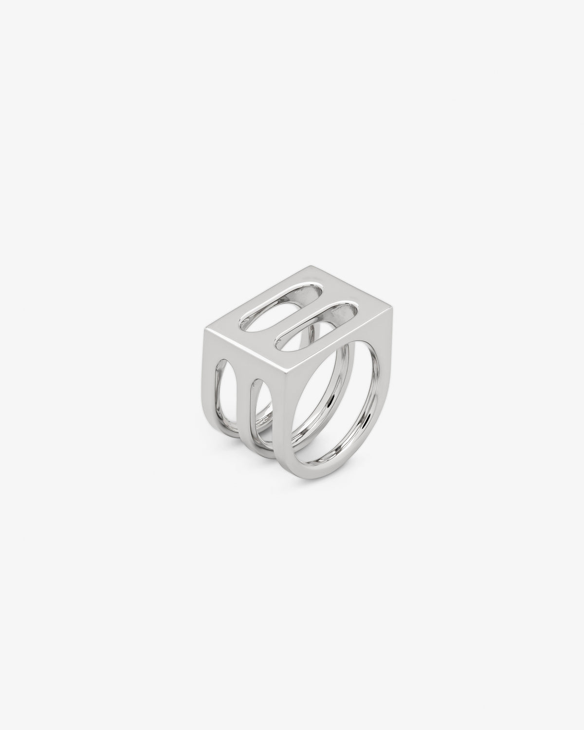 Tom Wood Cage Ring Double in 925 sterling silver