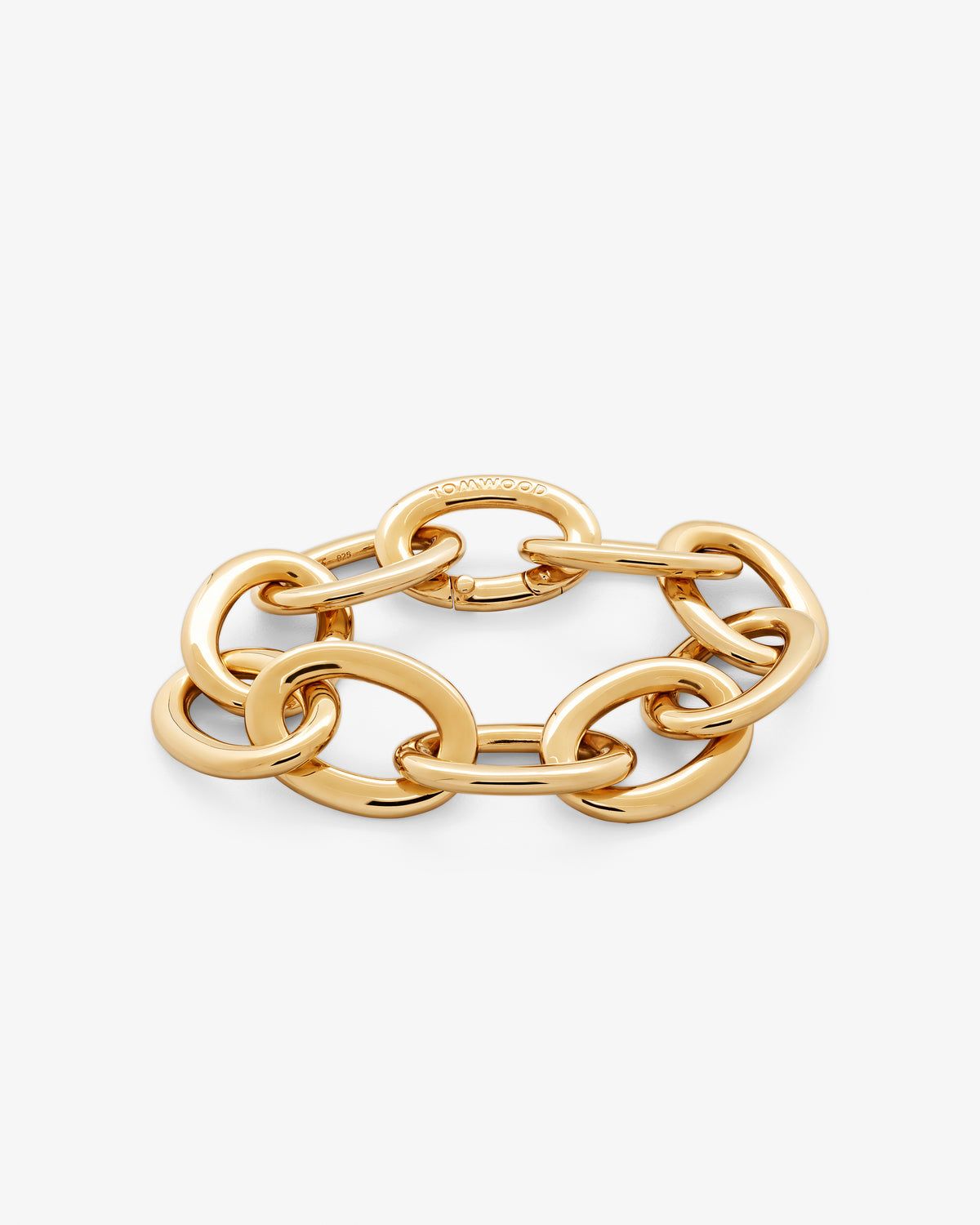 Tom Wood Chunky Link Bracelet in gold-plated sterling silver