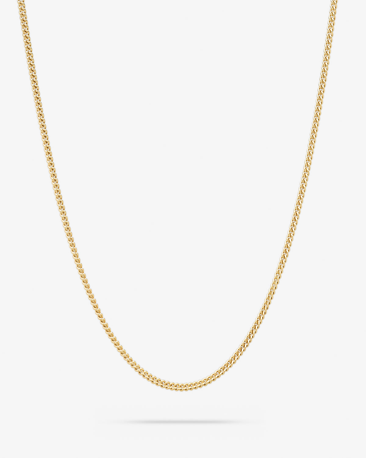 Tom Wood Curb Chain Slim in gold-plated sterling silver