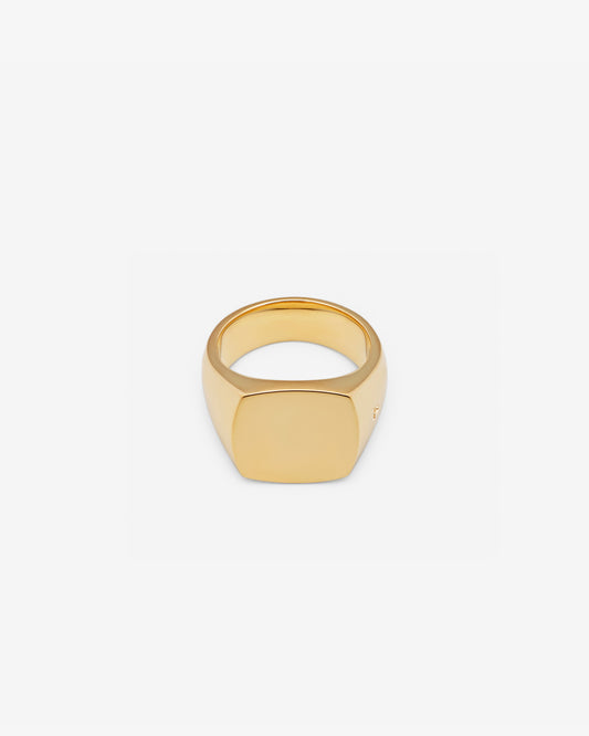 Tom Wood 9K Gold Cushion Ring in 9K yellow gold