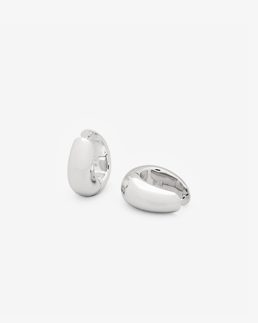 Tom Wood Ice Hoops Medium in 925 sterling silver