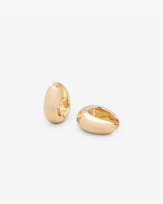 Tom Wood Ice Hoops Medium in gold-plated sterling silver