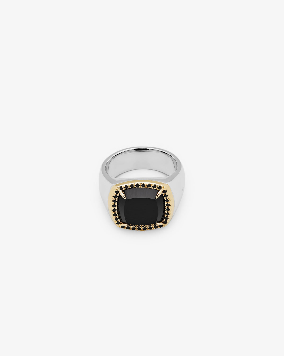 Tom Wood May Ring Black Onyx with Diamonds