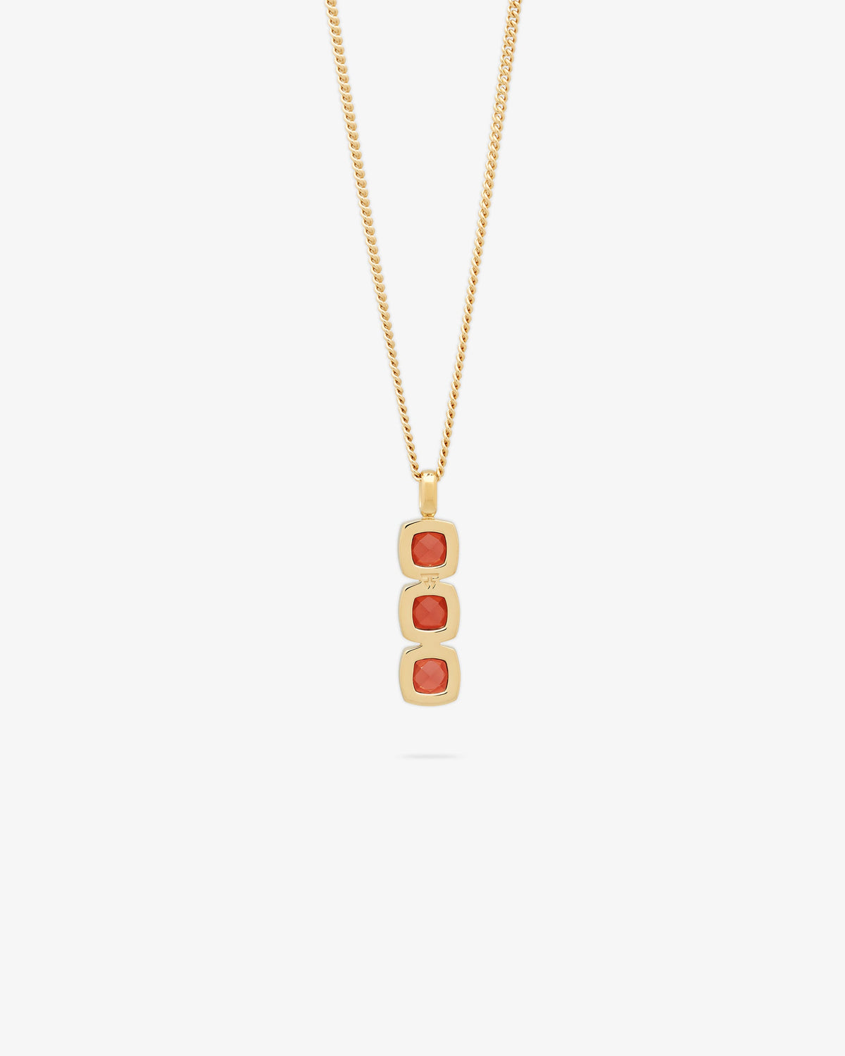 Tom Wood Mini Cushion Pendant Red Garnet
