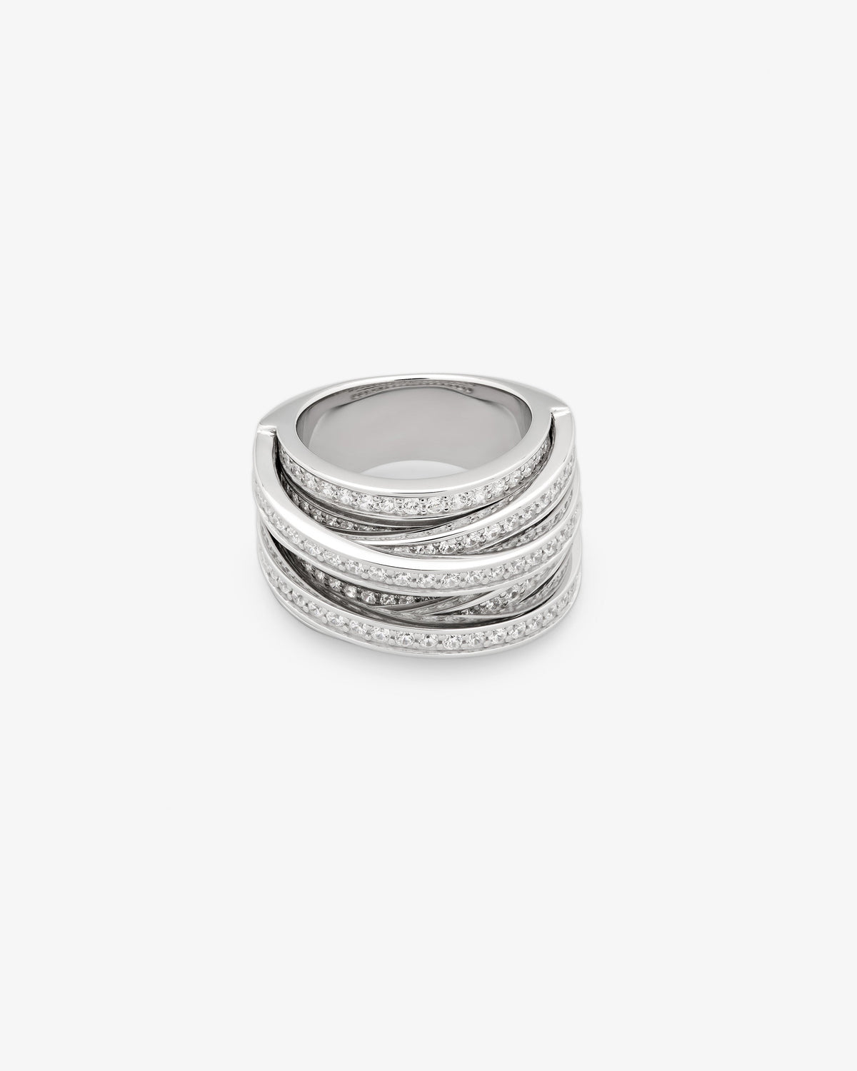 Tom Wood Orb Ring Clear White