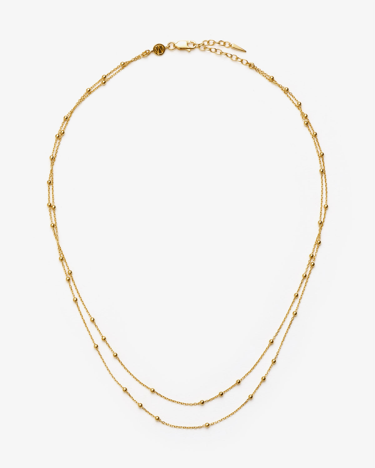 Missoma Double Chain Necklace in gold-plated sterling silver
