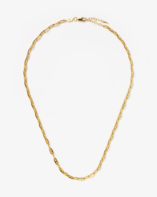 Missoma Mariner Long Chain Necklace in gold-plated brass