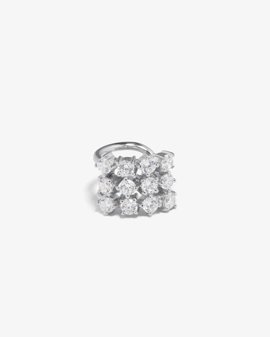 Completed Works – Crystal Square Ear Cuff