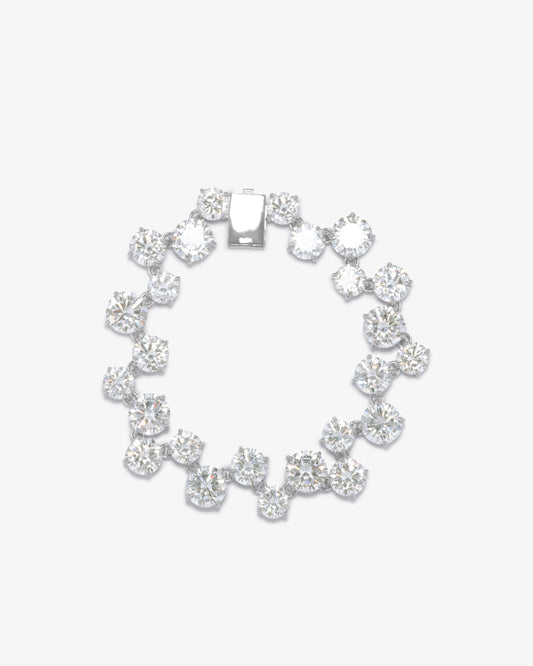 Completed Works – Zirconia And Rhodium Plated Bracelet