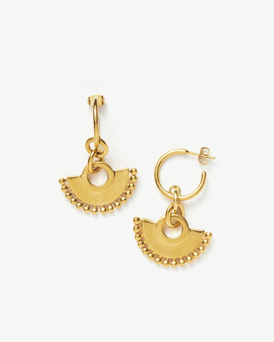 Missoma Zenyu Chandelier Hoop Earrings in gold-plated brass
