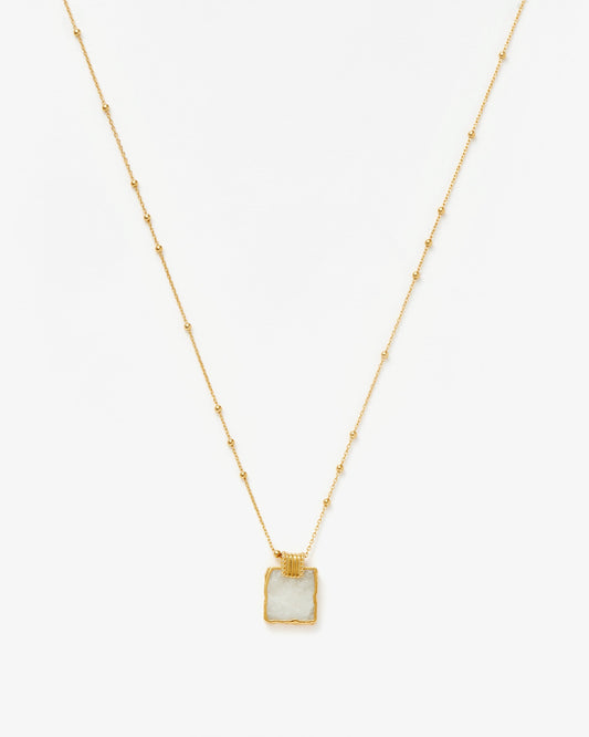 Missoma Lena Charm Necklace in gold-plated brass