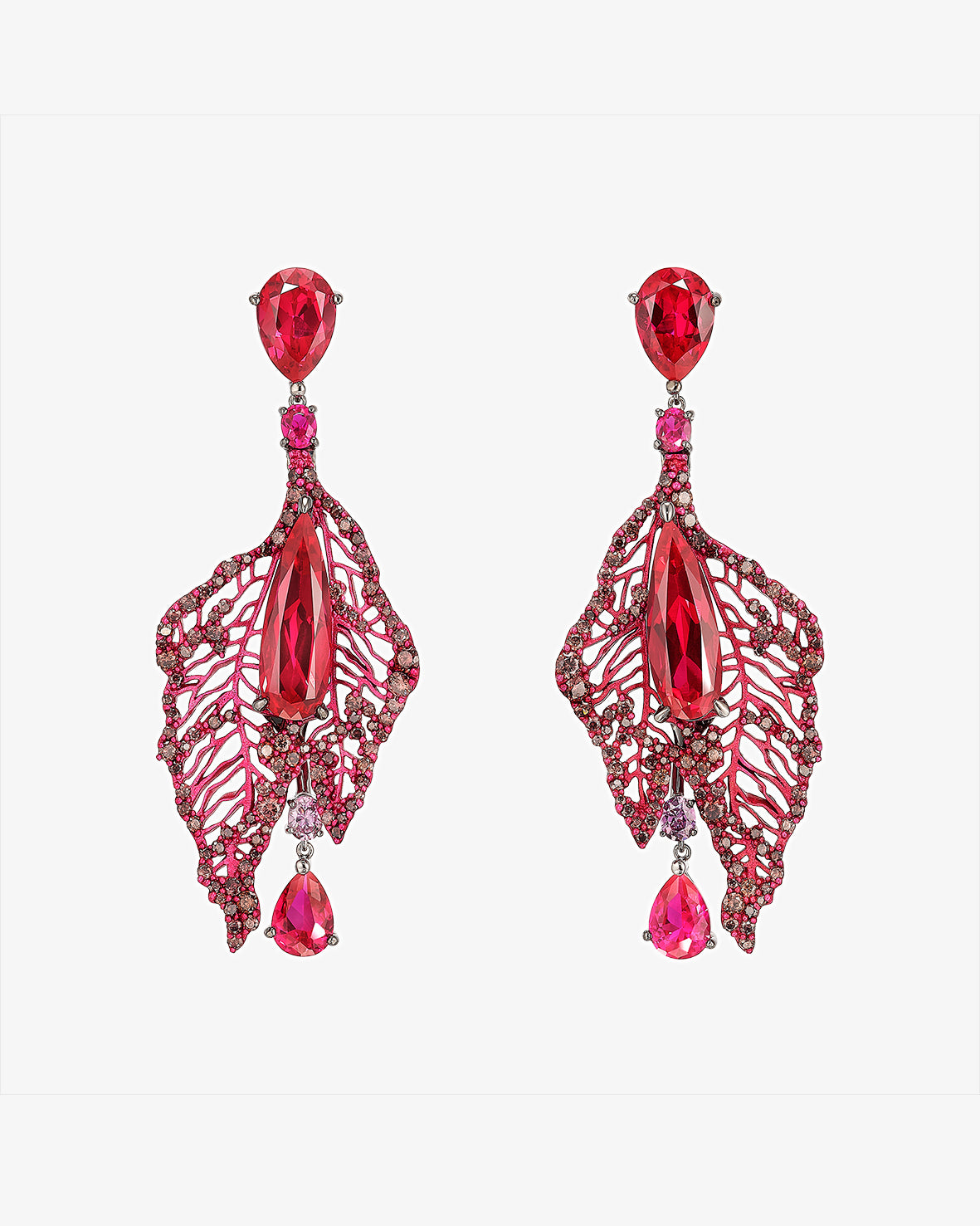 Anabela Chan Ruby Atlantis Drop Earrings