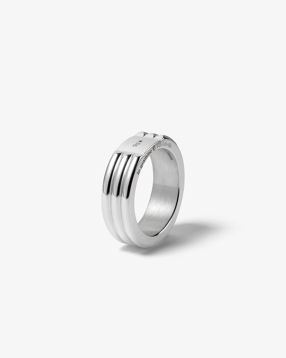 Le gramme 9g godron polished ring
