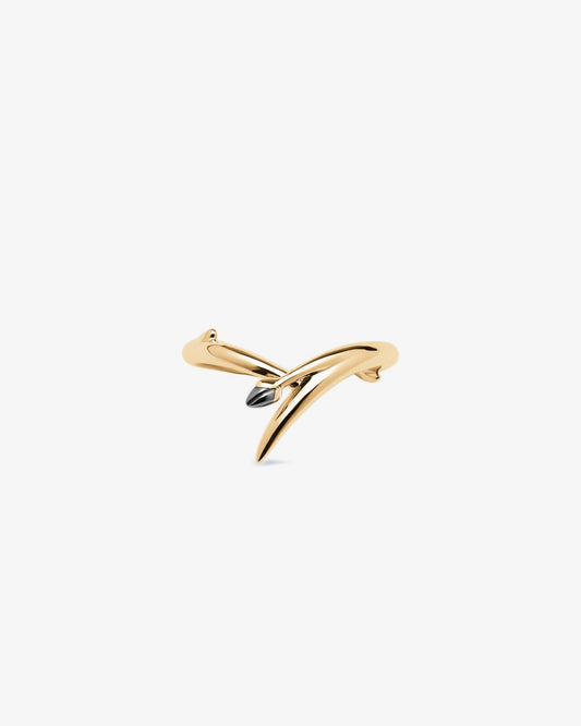 Shaun Leane Black Orchid Interlocking Bud Ring