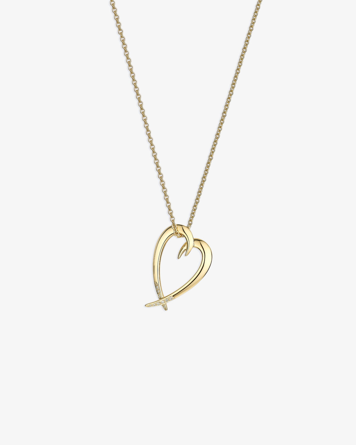 Shaun Leane Hook Heart Diamond Pendant