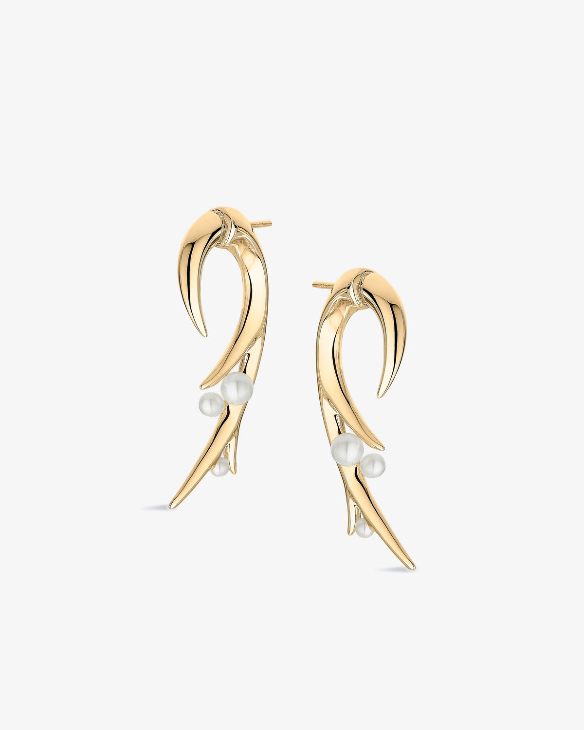 Shaun Leane Hooked Pearl Large Earrings