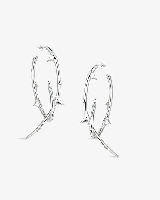 Shaun Leane Rose Thorn Large Hoop Earrings
