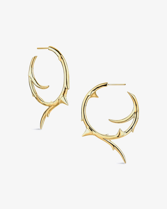 Shaun Leane Rose Thorn Medium Hoop Earrings