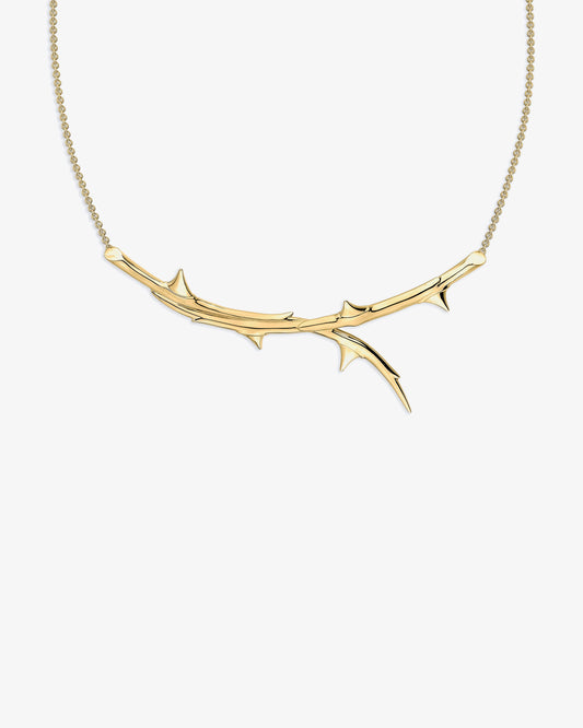 Rose Thorn Horizontal Necklace